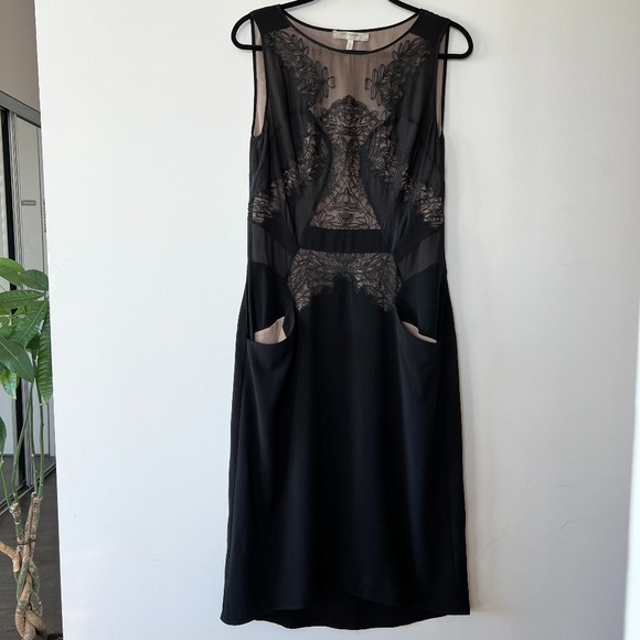 BCBG black midi dress - Picture 1 of 7
